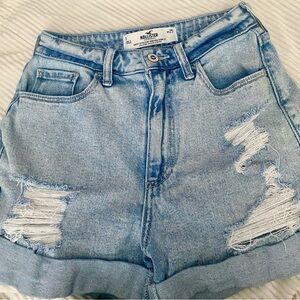 Hollister Denim high rise shorts